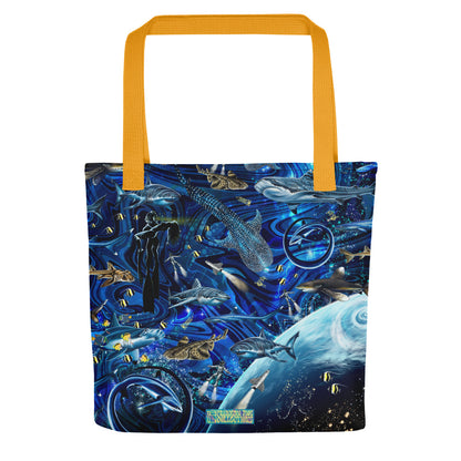 Space Shark Small Tote Bag