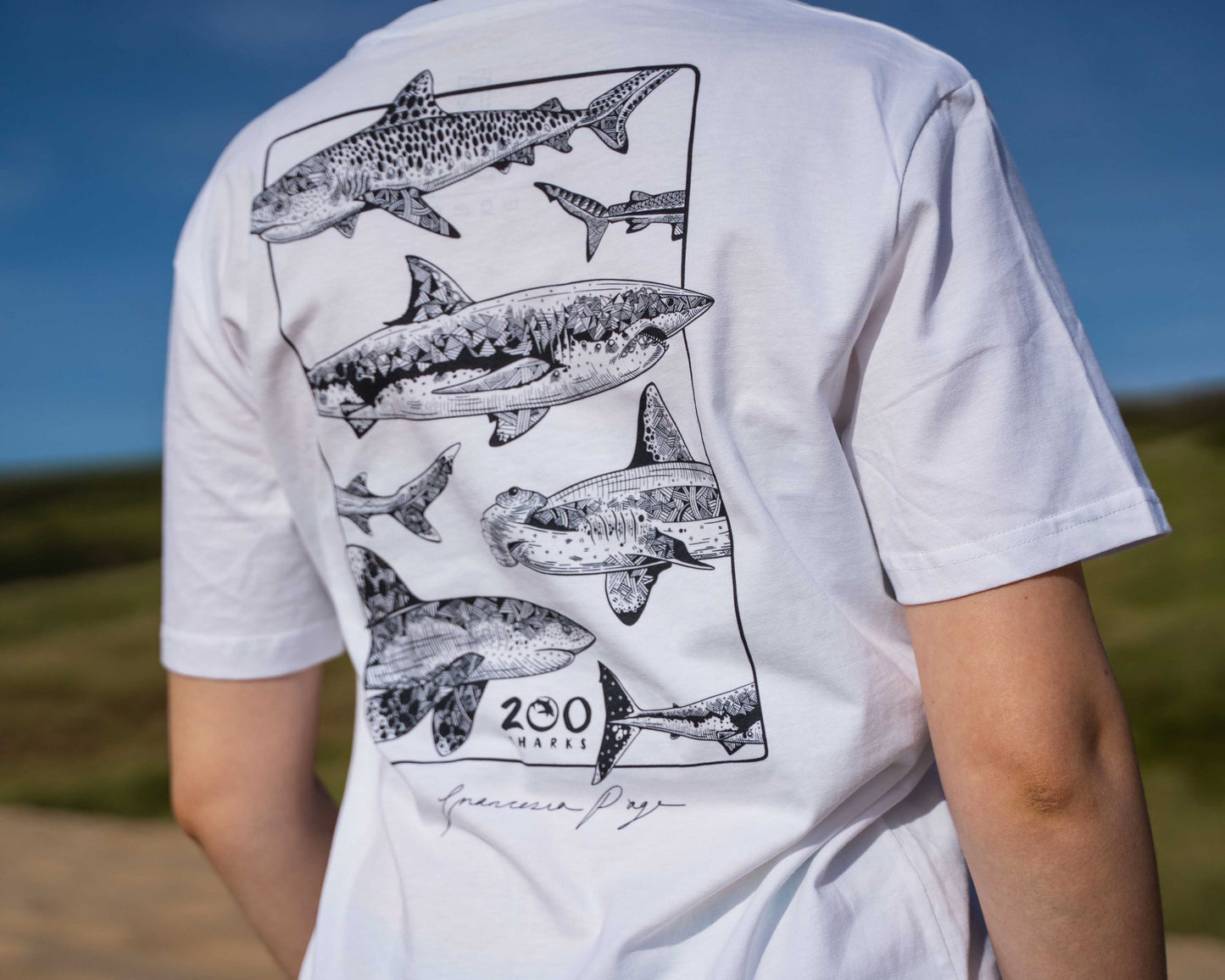 OG 200 Sharks Unisex Organic T-Shirt - Light Shades