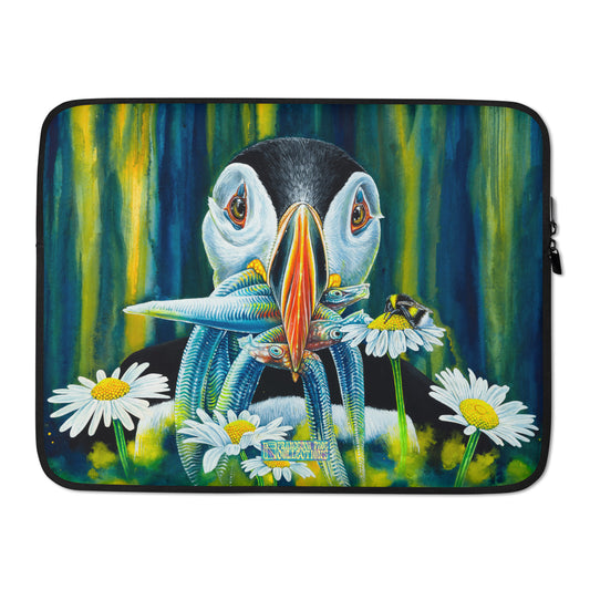 Puffin To Worry About Neoprene Laptop Case