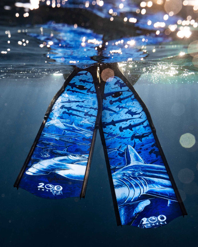 200 Sharks Carbon Freediving blades