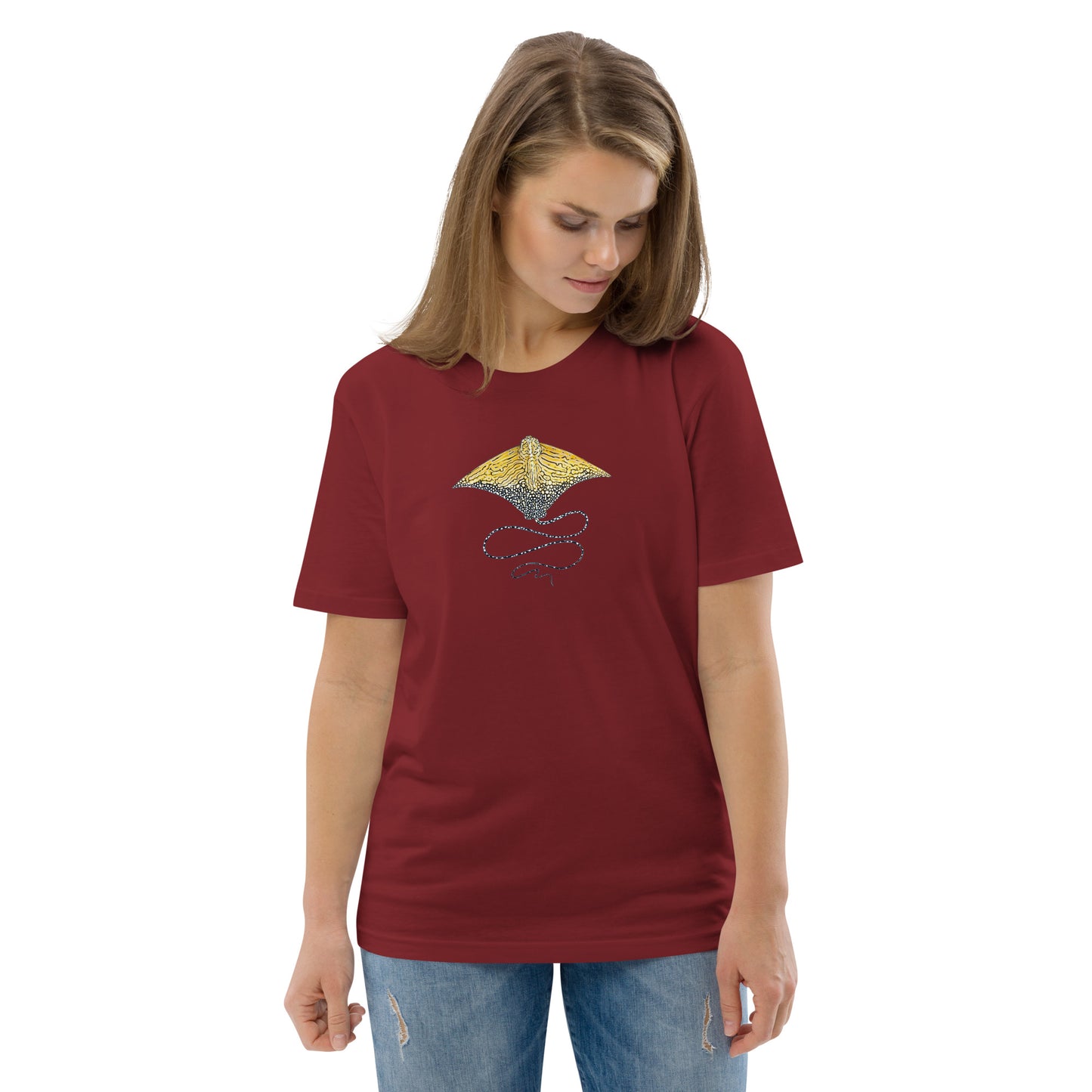 Ornate Eagle Ray Unisex Organic T-Shirt