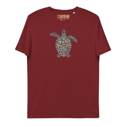 Hawksbill Sea Turtle Unisex Organic T-Shirt