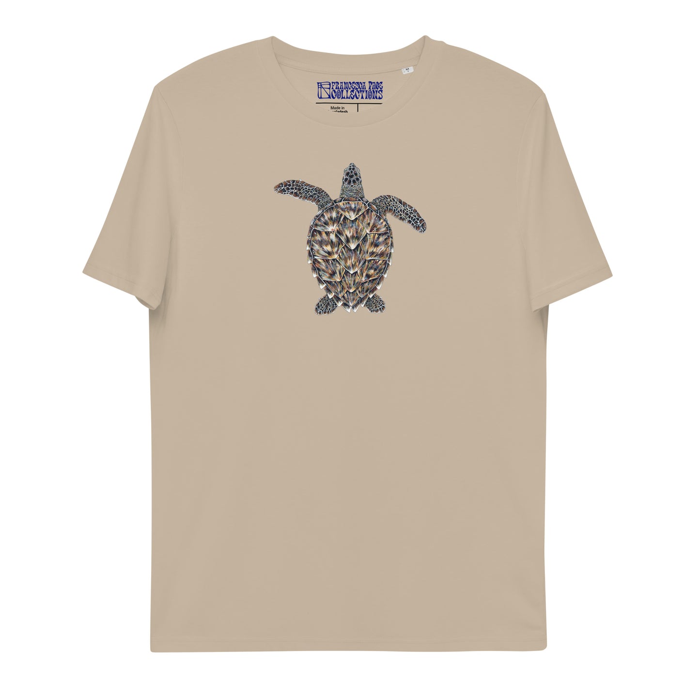 Hawksbill Sea Turtle Unisex Organic T-Shirt