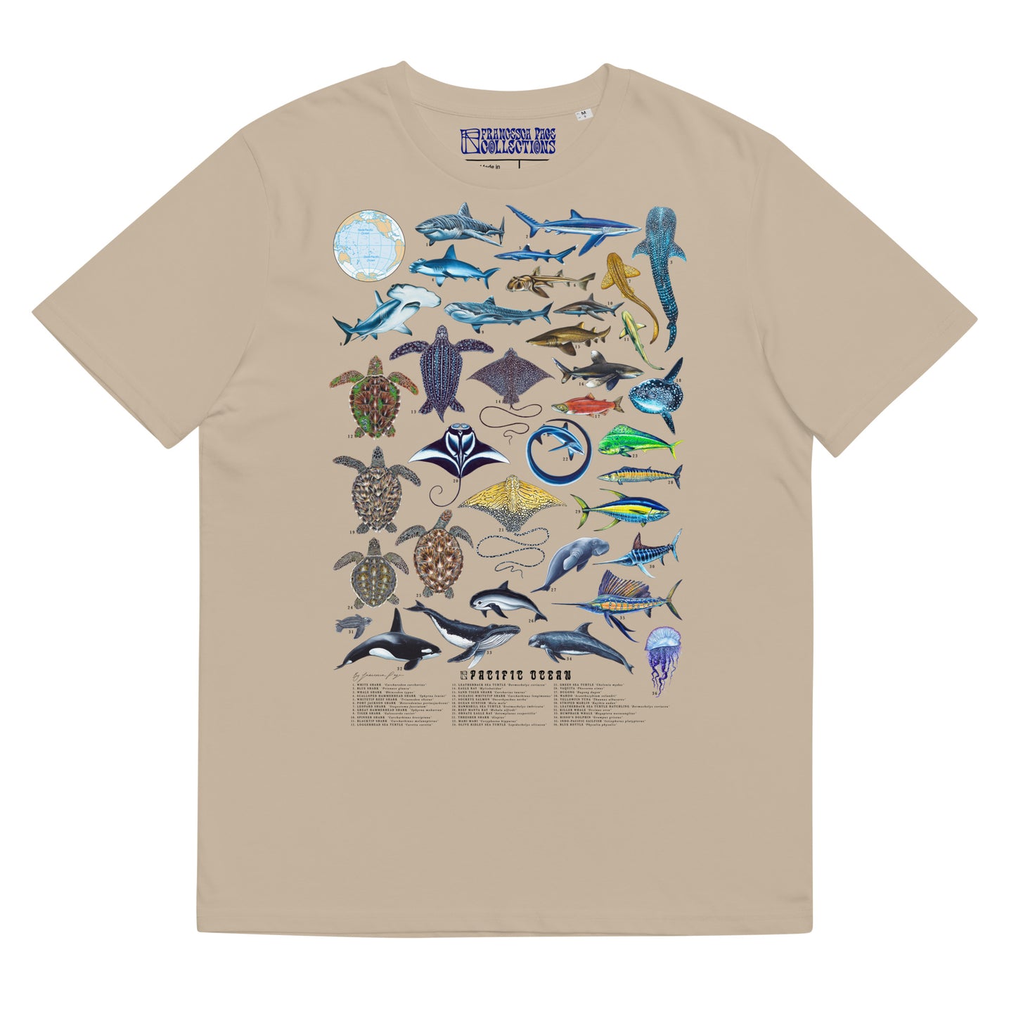 Pacific Ocean Unisex Organic T-Shirt