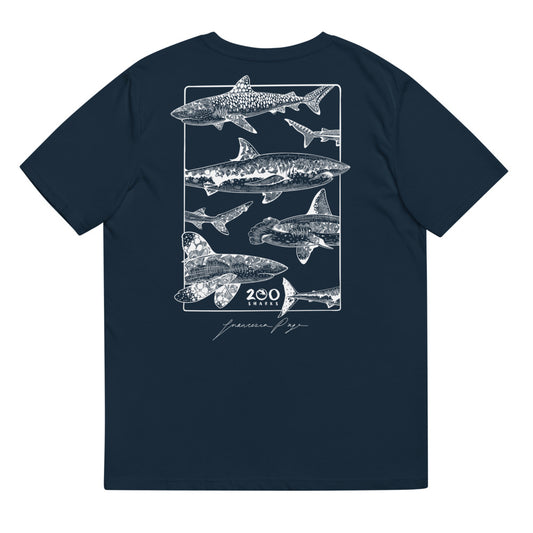 OG 200 Sharks Unisex Organic T-Shirt - Dark Shades