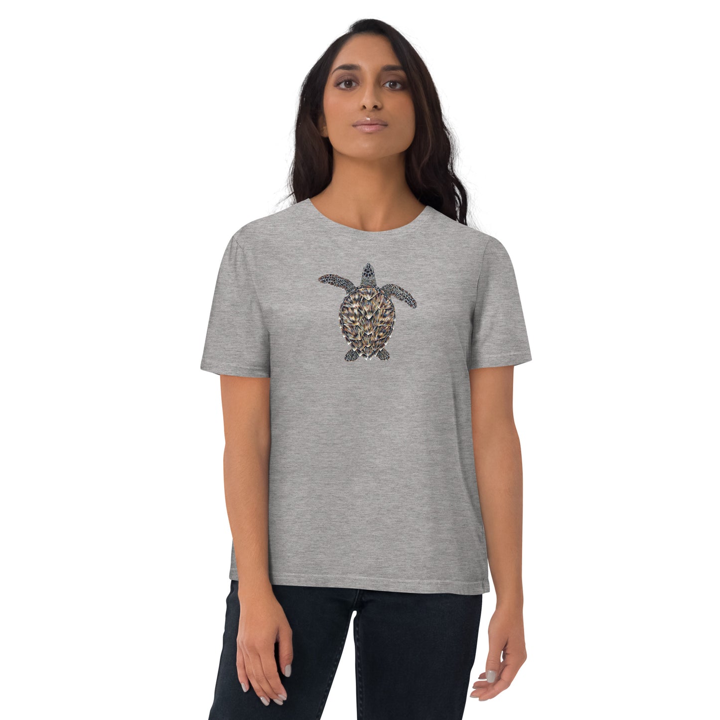 Hawksbill Sea Turtle Unisex Organic T-Shirt