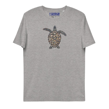 Hawksbill Sea Turtle Unisex Organic T-Shirt