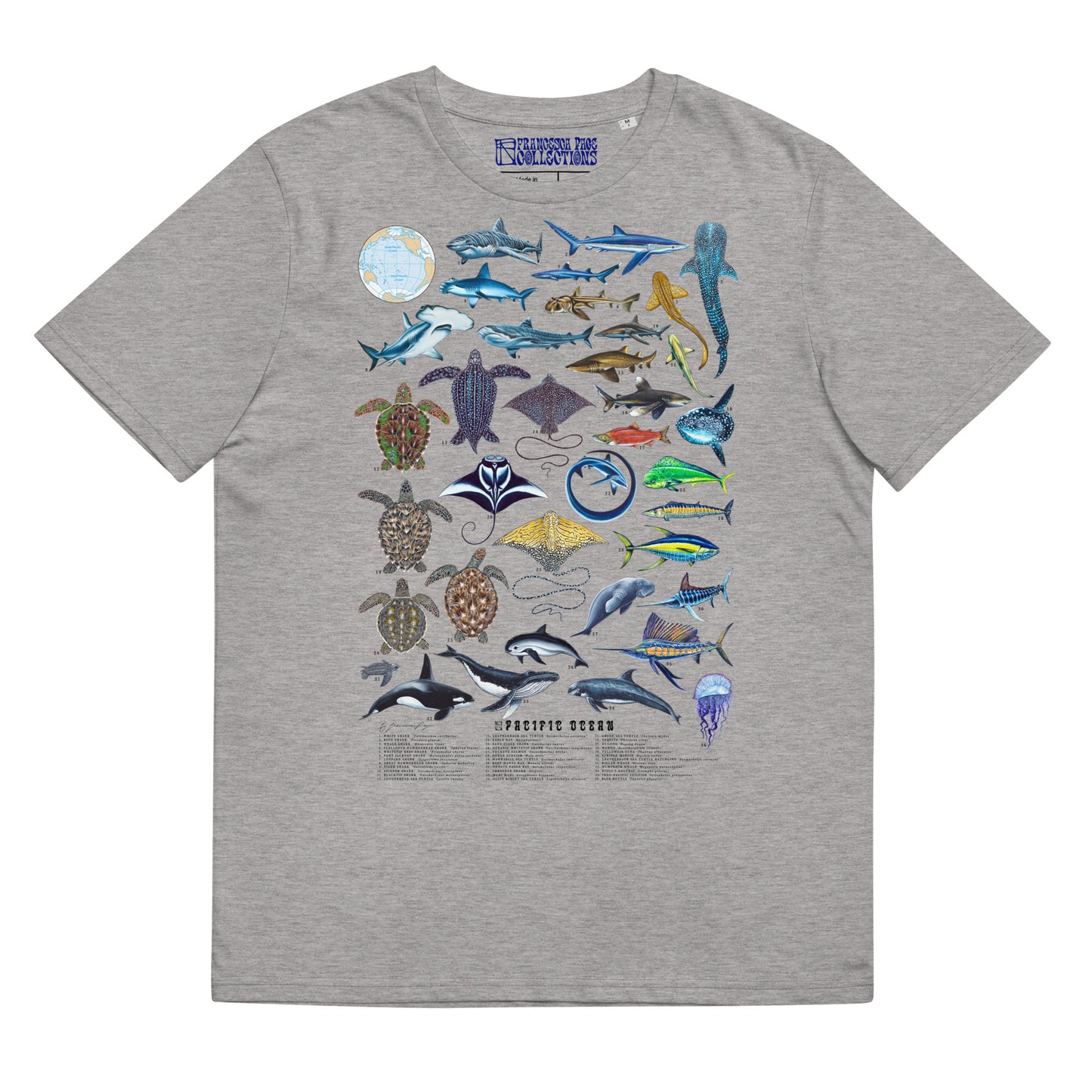 Pacific Ocean Unisex Organic T-Shirt