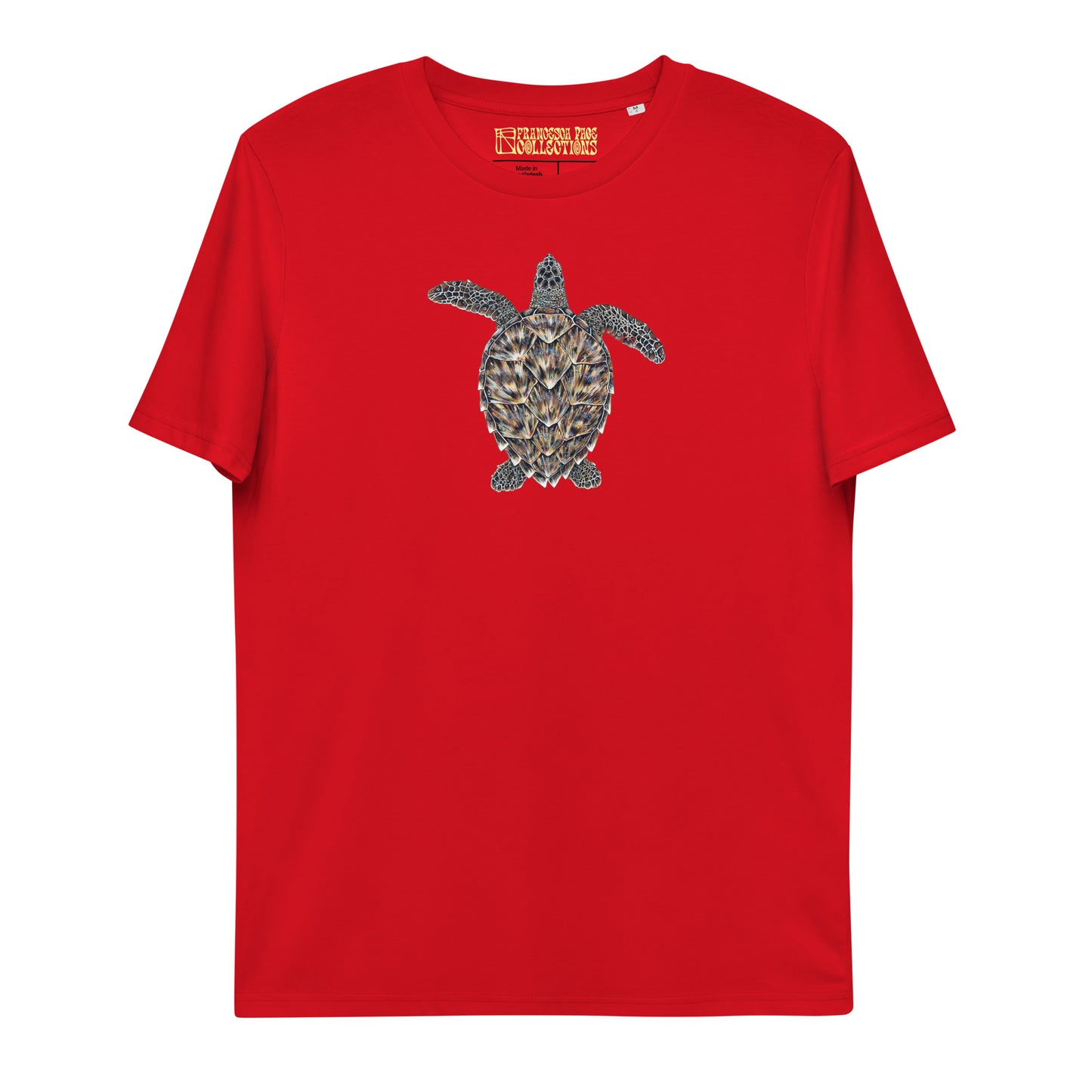 Hawksbill Sea Turtle Unisex Organic T-Shirt