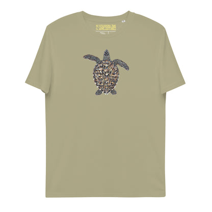 Hawksbill Sea Turtle Unisex Organic T-Shirt