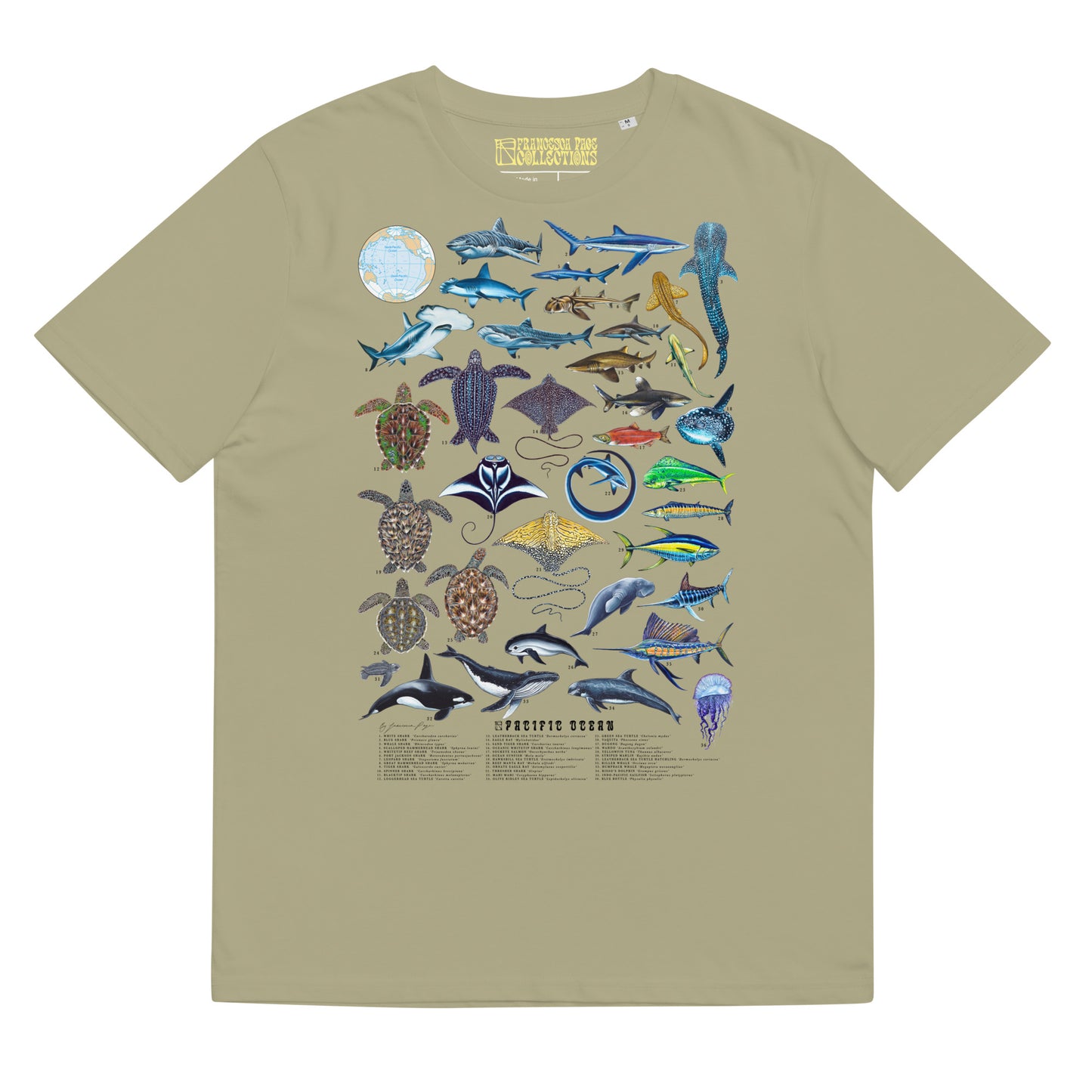 Pacific Ocean Unisex Organic T-Shirt