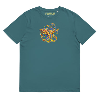 Blue ringed octopus Unisex Organic T-Shirt