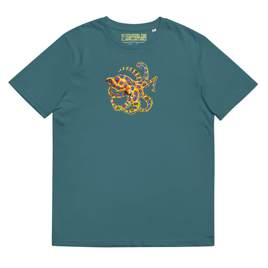 Blue ringed octopus Unisex Organic T-Shirt