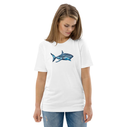 Great White Shark Unisex Organic T-Shirt