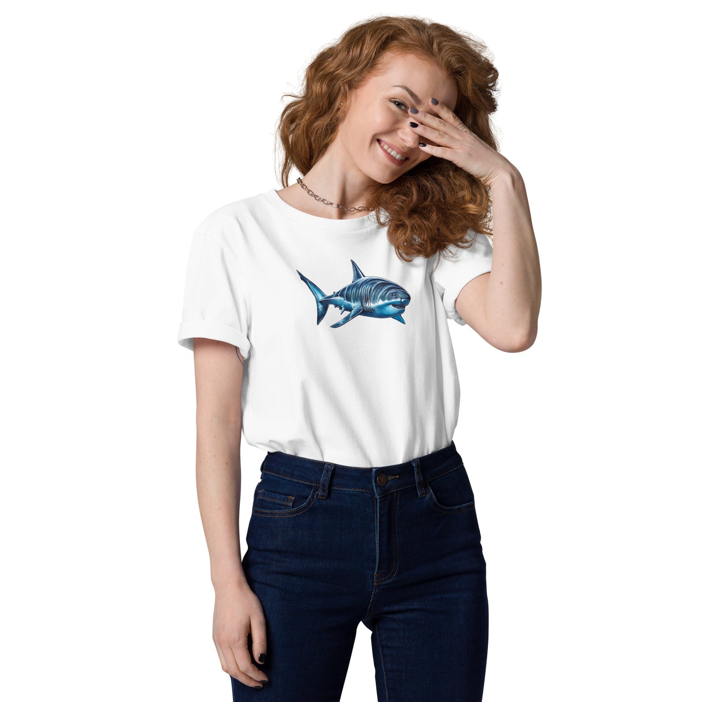 Great White Shark Unisex Organic T-Shirt