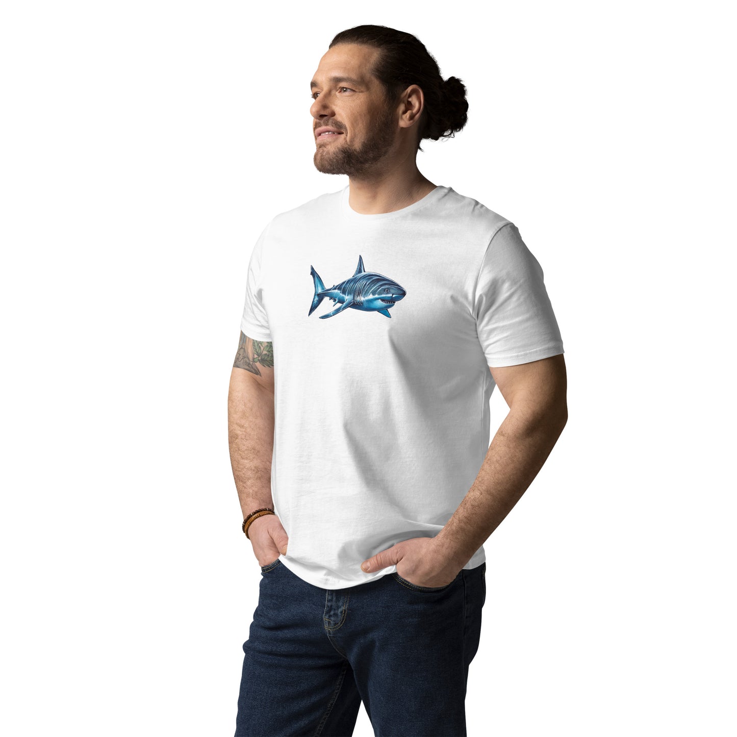 Great White Shark Unisex Organic T-Shirt