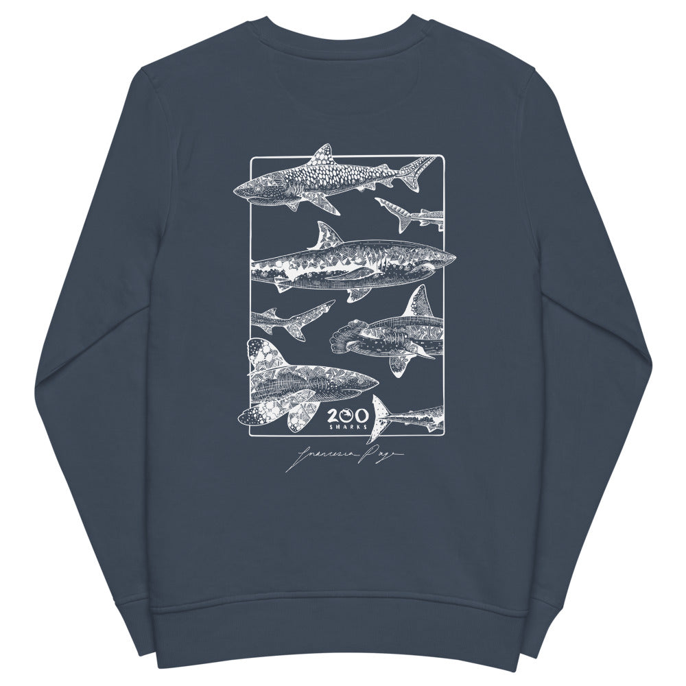 OG 200 Sharks Unisex Organic Sweatshirt - Dark Shades